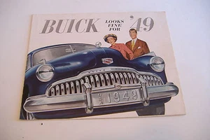 ~BUICK LOOKS FINE FOR '49~FOLD-OUT COLOR BROCHURE~ - Picture 1 of 6