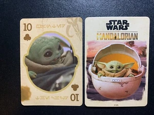 Swap Playing Card   STAR WARS   THE MANDALORIAN    Ten of Clubs - Picture 1 of 2
