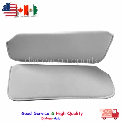 For 1988-1998 Chevy GMC Full Size Truck Sun Visors Light Grey Cloth #SV201-1808 Foto 1 de 4