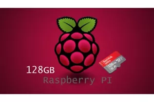 128 GB Raspberry Pi OS Raspbian 64 bits Debian 10C MicroSD Card Pi 3/4/400/5 - Picture 1 of 1