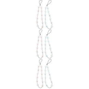 3 Pack Mädchen Perlenbesetzter Handyriemen-Anhänger Telefon - Zdjęcie 1 z 12