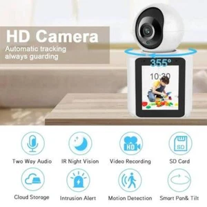 WIFI Camera dual Camera with 2.8 Inch Screen 1080P Two way Audio Video Call CCTV - Picture 1 of 51
