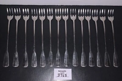 14 Oneida Colonial Stainless Cocktail Shrimp Crab Forks Distinction Deluxe - Image 1 of 4