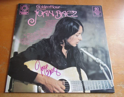 Joan Baez SIGNED Vinyl LP Album + Great Provenance Cover