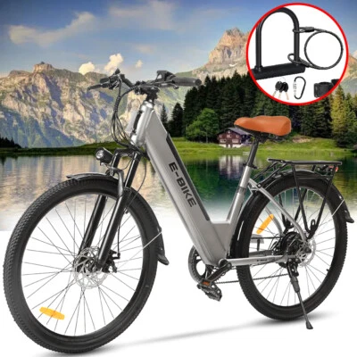 2024 E-Bike 26'' Electric Bike 750W Motor City Bicycle Commuter Ebike for Adult - Image 1 of 4