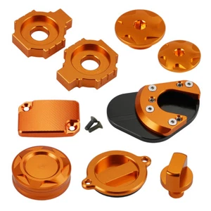 Axle Adjuster Block Kickstand Extension Pad Bling Kit For KTM Duke 125 200 390 - Picture 1 of 3