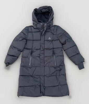 Chaqueta impermeable de invierno negra acolchada larga para mujer Reebok talla grande nueva con etiquetas Foto 1 de 4