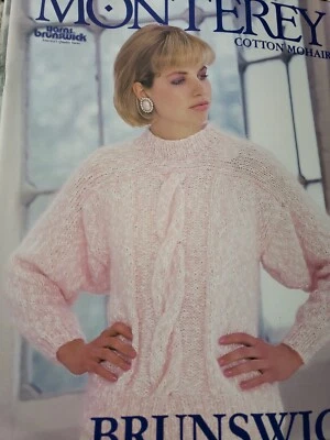 Brunswick  Vintage Knitting Book 859 Monterey Cotton Mohair - Image 1 of 4