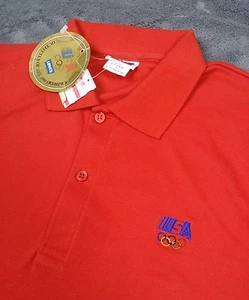 DEADSTOCK Vtg LEVIS 1984 Olympics Los Angeles Employee T Polo Shirt NWT XL WOMEN - Picture 1 of 6