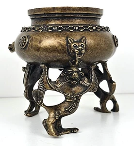 19th cent. Old Tibet Chinese Bronze Censer - Picture 1 of 7