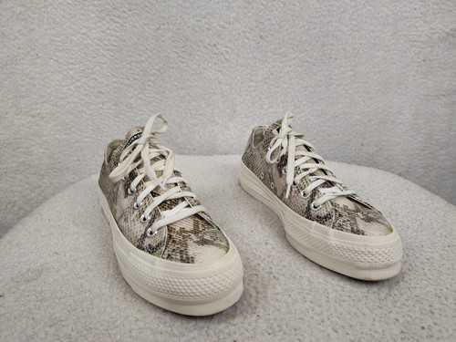 Scarpe stringate Converse Chuck Taylor All Star Lift Egret da donna sneakers 7 Snake P