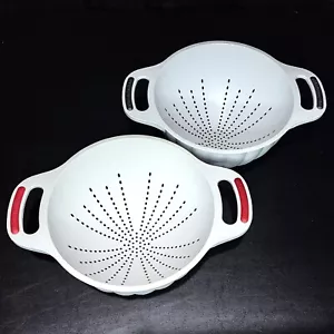 KitchenAid Colanders 5 Qt *Set of 2* w/Legs & Handles ~ Strain Pasta/Vegetables - Picture 1 of 8