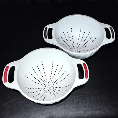 KitchenAid Colanders 5 Qt *Set of 2* w/Legs & Handles ~ Strain Pasta/Vegetables - Image 1 of 4