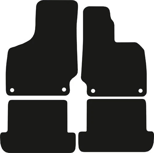 Juego de 4 piezas de tapetes para coche Audi TT Mk2 8J 2006-2014 negros totalmente personalizados Foto 1 de 1