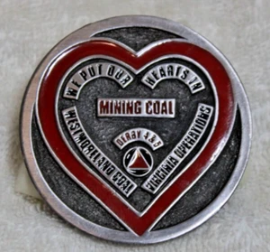 Vtg Hit Line Westmoreland Virginia Coal Belt Buckle #178 - Picture 1 of 4