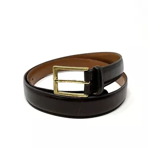 Cinturón para hombre Brooks Brothers marrón oscuro talla 40 hecho en EE. UU., algo de desgaste - Imagen 1 de 4
