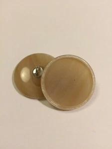 12pcs/ 1doz- 44L/ 28mm Corozo shank button/ color natural/ ivory for clothing - Picture 1 of 1