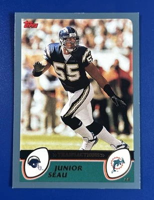 2003 Topps Football Junior Seau Miami Dolphins #98 - Image 1 of 2