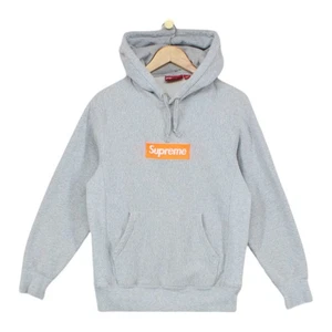 Supreme Box Logo Hoodie Mens Size S Grey Pullover Made In Canada Fw17 - Picture 1 of 14