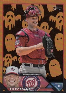 Actualización Topps 2023 Riley Adams Halloween Ghost Foil SP #US136 Nationals - Imagen 1 de 1