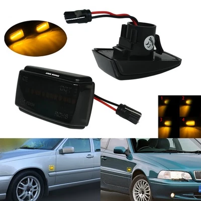 1 Paar Schwarz Seitenblinker repeater Blinker für Volvo C70 MK I 872/873 87-05 - Bild 1 von 4