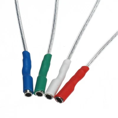 4Pcs 7N headshell wires OFC turntable leads phono cartridge cables replacement D - Image 1 of 4