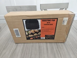 Raosting Pan With Floating Rack New In Box - Picture 1 of 4