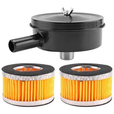 Air Compressor Intake Muffler 20mm Thread Metal, with 2Pc Spare   for2969 - Image 1 of 4
