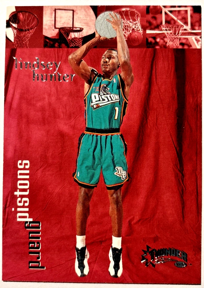 Skybox Thunder #77 Lindsey Hunter Detroit Pistons 1998-99 Foto 1 de 1