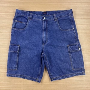 Vintage Tommy Hilfiger Shorts Herren 46 Blau Jeans Cargo Baggy Skater 90s Y2K Rock - Bild 1 von 16