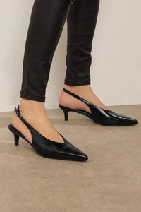 LTS Pointed Slingback Kitten Heel - Picture 1 of 13