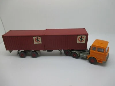 Wiking: MB 2223 Conteneur En Acier Remorque "ICS", Saure HB 838/1 (SSK68)* - Photo 1/4