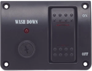 Deck Wash  Rocker Switch Panel LED12 volt Marine Switch Washdown controller - Picture 1 of 2