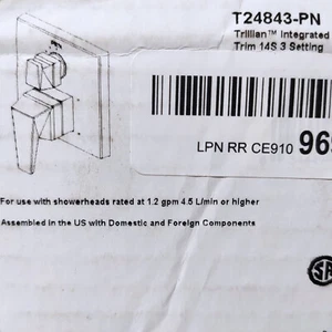 Delta T24843-PN Zweigriff Ventilblende mit 3-stelliger Umstellung in Nickel poliert - Bild 1 von 2
