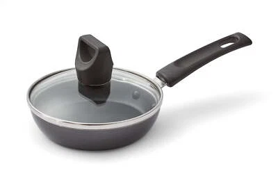 4.5 inch Black T-fal Easy Care Nonstick Cookware, Covered One Egg Wonder Fry Pan