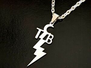 TCB NECKLACE Chain Stainless Steel Pendant Taking Care of Business Elvis Motto 