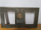 Vintage États-Unis Porte boîte postale en bronze 6 1/2" x 11" (pas de verre)