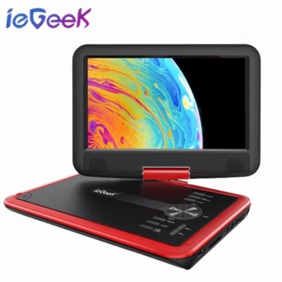 11.5" Portable DVD Player with SD Card/USB Port, 5 Hour Rechargeable Battery,Red - Image 1 of 4