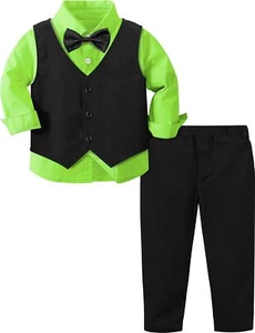 Toddler Suit for Boys Easter Gentleman Wedding St Patricks Formal Outfit Dres... - Picture 1 of 6