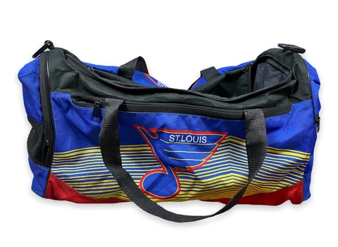 Vintage 90s St Louis Blues Hockey NHL Duffle Gym Bag Clown Throwback Weekend #11 Cover