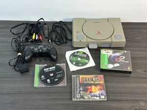 Sony PlayStation 1 PS1 SCPH-7501 Console System Bundle - Tested and Works - Picture 1 of 18