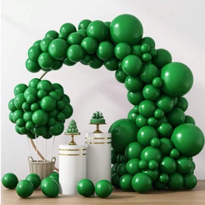 Best Offer 129PCS Party Set Latex Balloons Different Size Dark Green Decorations - Picture 1 of 3