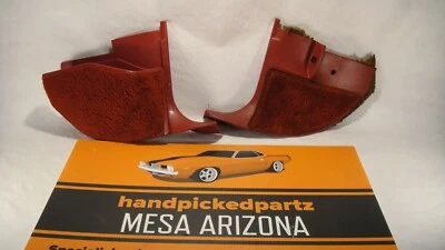 1980-1989 CADILLAC BROUGHAM FLEETWOOD CONJUNTO DE PAINEL CHUTE - 2 PEÇAS VERMELHO - Imagem 1 de 4