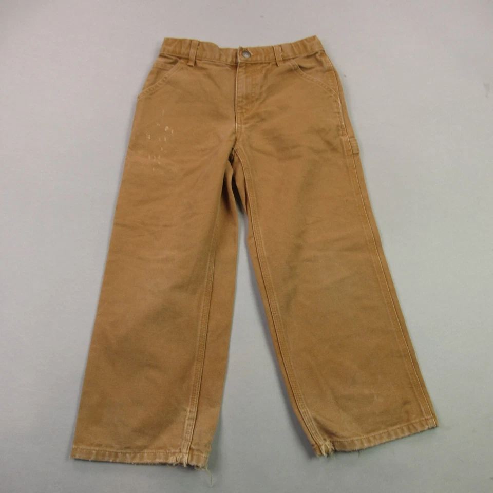 Jeans Carhartt Niñas 8 Bolsillos Informales 5 Bolsillos Exterior Marrón Foto 1 de 4