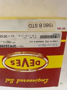 Porsche 911 1980-1989 Standard Piston Ring Set of six Deves 93010398600 - Picture 1 of 3