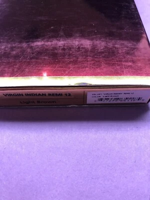 Terciopelo Virgen India Remi_HÚMEDO Y ONDULADO_12"_#MARRÓN CLARO Foto 1 de 4