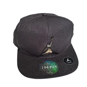 Jordan Jumpman Elephant Print Boys Youth Snapback Hat Dark Gray 9A1623-693 NEW - Picture 1 of 6