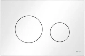 Tece TECEloop WC-Betätigungsplatte Kunststoff für Zweimengentechnik (weiß) - Bild 1 von 2