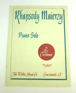 Rhapsody Maierzy Klavier Solo Noten Lee Corbman 1950 - Bild 1 von 5