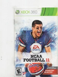 NCAA Football 11 Xbox 360 MANUAL ONLY Authentic NO TRACKINzG - Picture 1 of 1